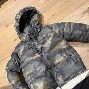 Aritzia Camouflage Puffer Jacket